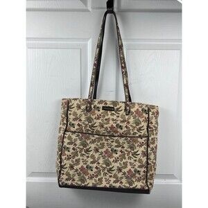 Longaberger My Time to Shine Large Floral Fall Bee Tote Bag
